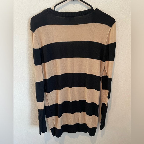 Nordstrom Halogen Small Black and Brown Striped Women’s Cardigan - Picture 7 of 7